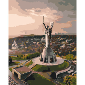 Картина по номерам Украинские сюжеты: Киев, Родина-мать © 40*50 см Оригами LW 3124