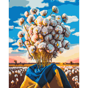 Картина по номерам Бавовна. Украинский сюжет © 40*50 см Оригами LW 30010