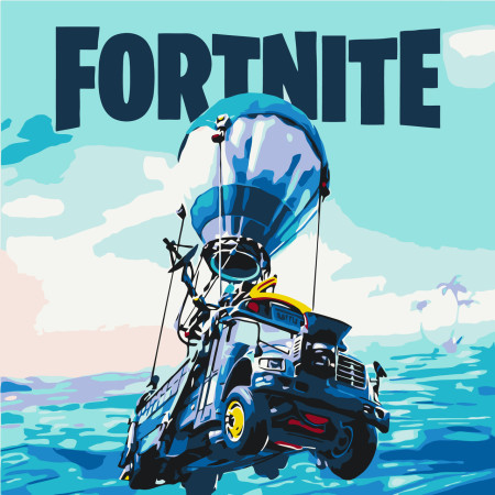 Картина по номерам Fortnite. Игра Фортнайт  30*30 см Оригами LW 21831