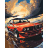 Картина по номерам Авто BMW E34 ℗ 40*50 см Оригами LW 3324