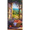Картина по номерам Пейзаж. Фруктовая корзинка ℗ 40*80 см Оригами LW 5133