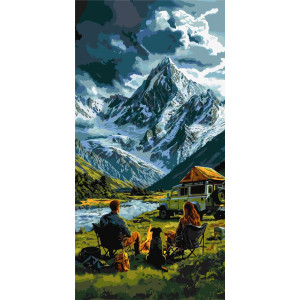 Картина по номерам Пейзаж. Путешествие мечты ℗ 40*80 см Оригами LW 5174