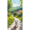 Картина по номерам Пейзаж. Счастливый песик © 40*80 см Оригами LW 5165