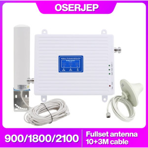 Комплект посилення GSM зв'язку репітер GSM304-3G-4G 900/1800/2100МГц (2605 vit)